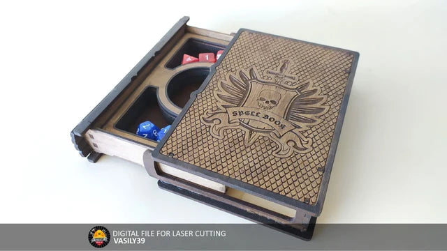 Slide Book Dice Keeper - 6.3 X 4.3 X 1.2