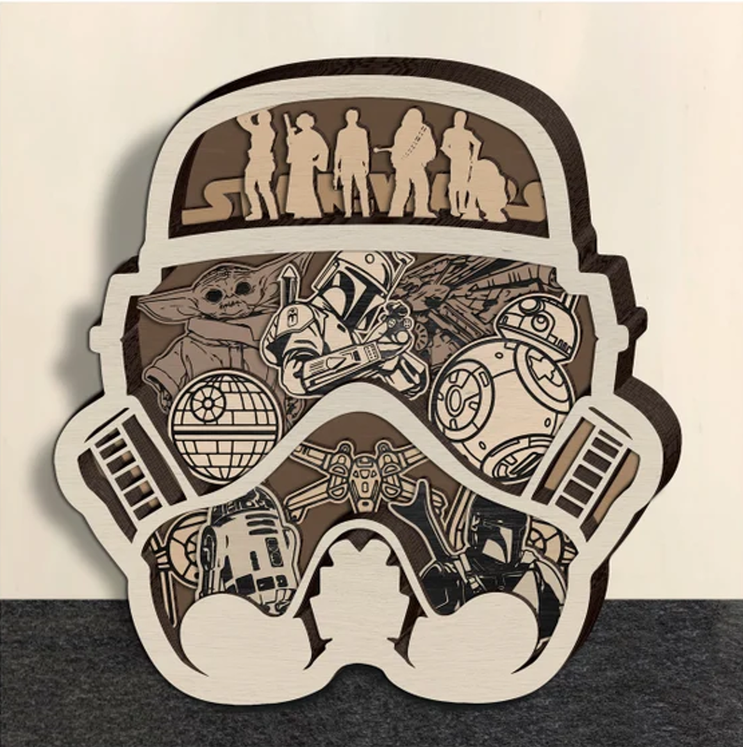 Star Wars Stormtrooper Layered Art