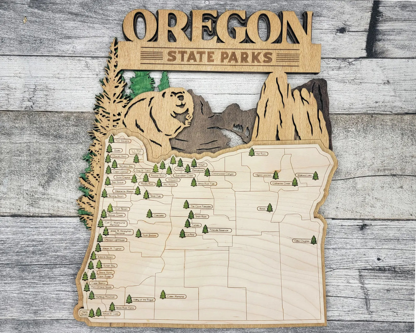 State Parks Travel Map - Oregon