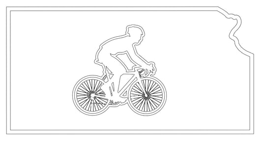Biking Across Kansas Simple Plaque