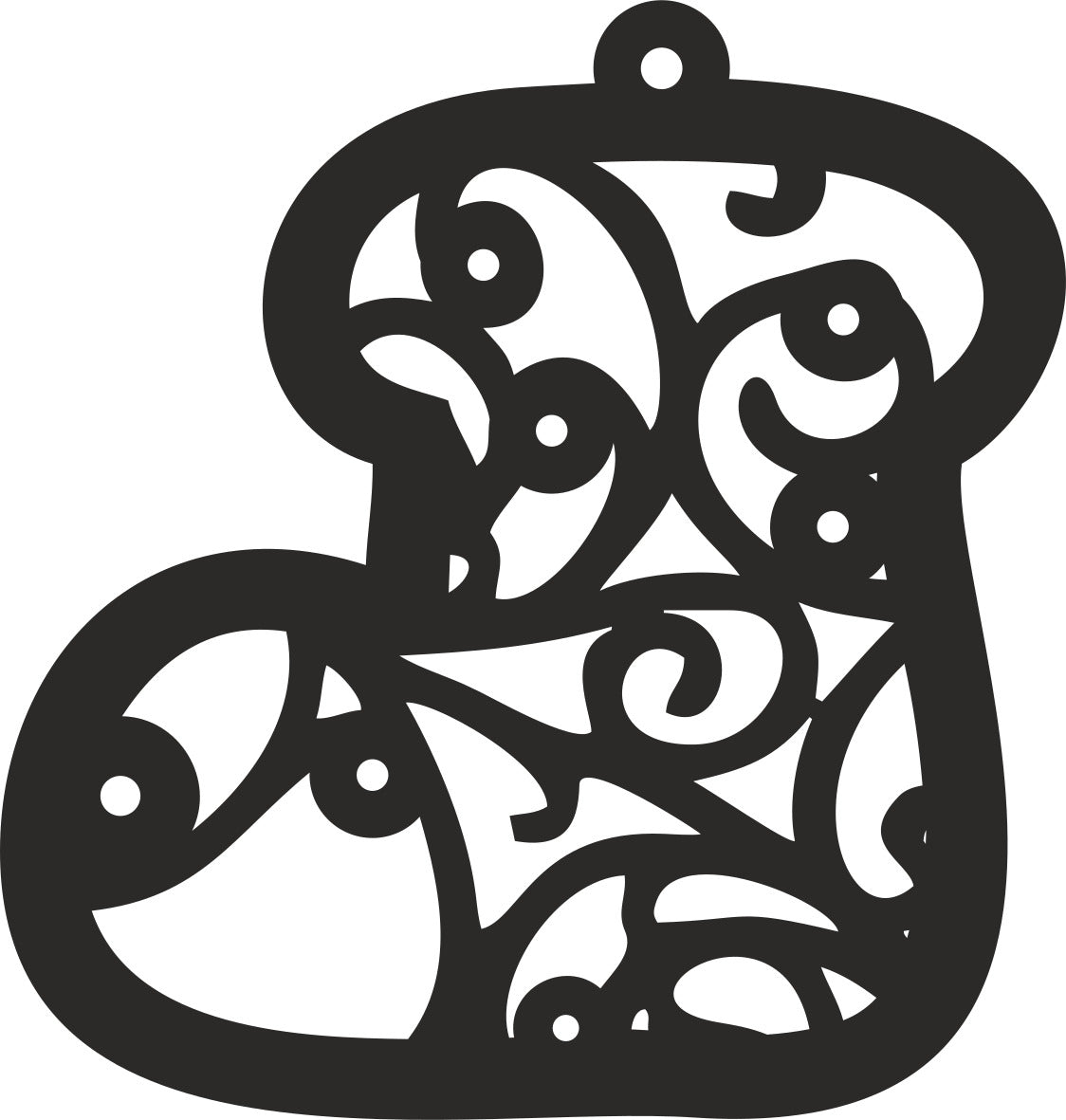 Ornament - Boot Lace - Single Layer - 4"