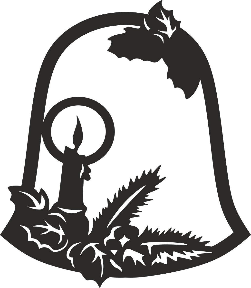 Ornament - Bell 2 - Single Layer - 4"