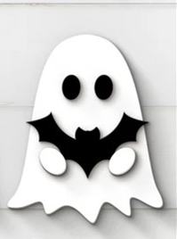 Ghost Wall Art - Bat