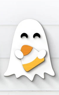 Ghost Wall Art - Candy Corn