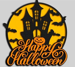 Halloween Wall Art - Haunted House