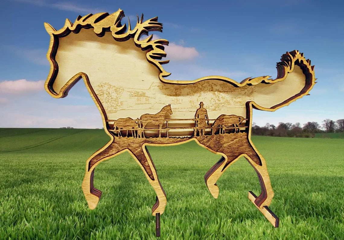 Wood Art - Horse 2