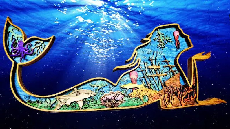 Wood Art - Mermaid 1
