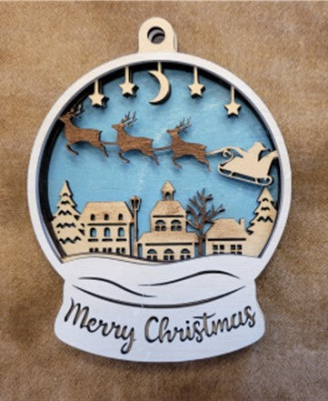 Ornament - Santa - 5 Layer
