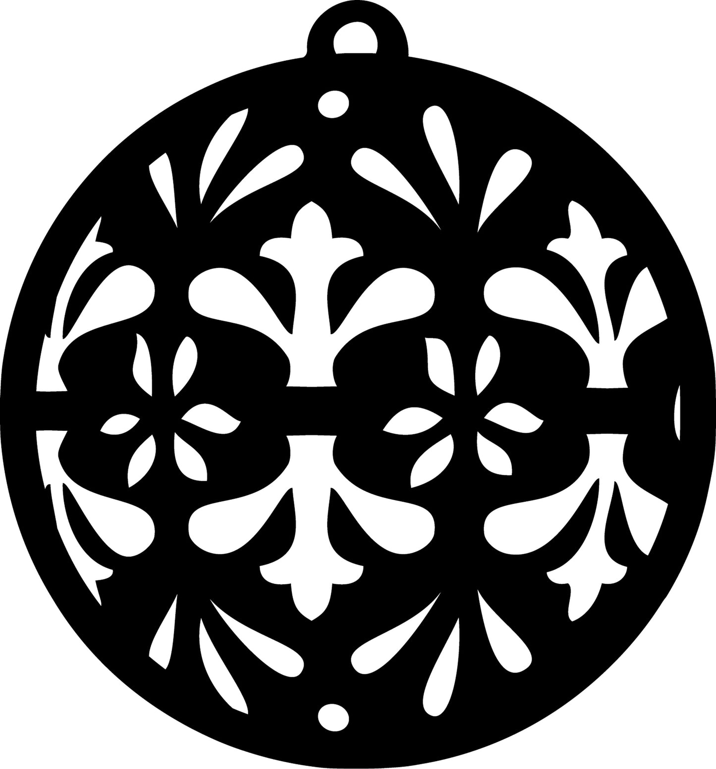 Ornament - Round 26 - Design 4 - 4"
