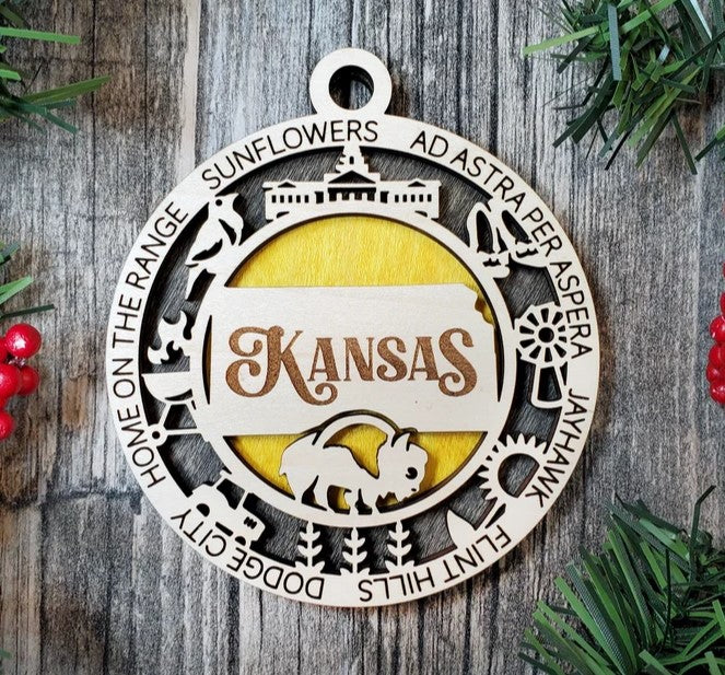 Kansas State Ornament