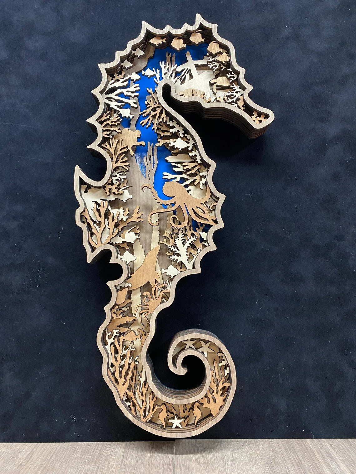 Wood Art - Seahorse 1