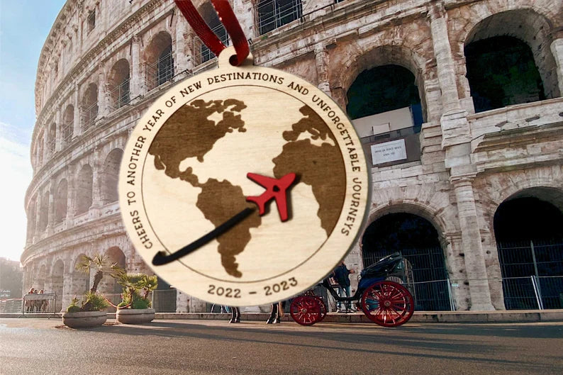 Ornament - Aviation Travel 1 - Single Layer