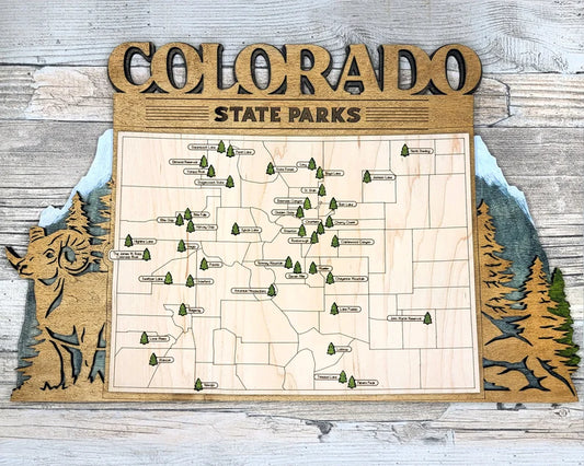 State Parks Travel Map - Colorado