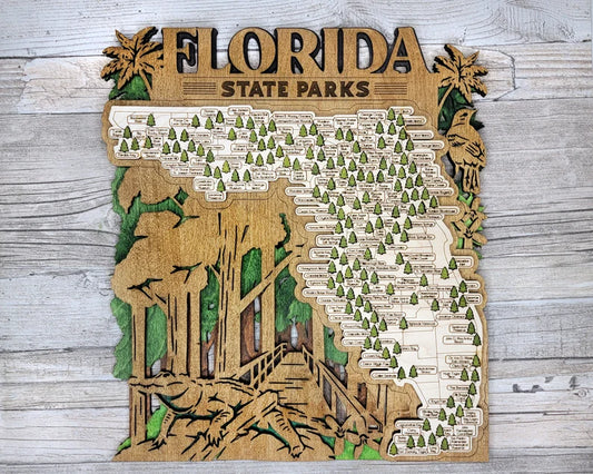 State Parks Travel Map - Florida