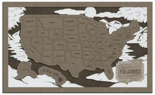 United States Travel Puzzle Map - Lake