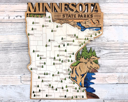 State Parks Travel Map - Minnesota