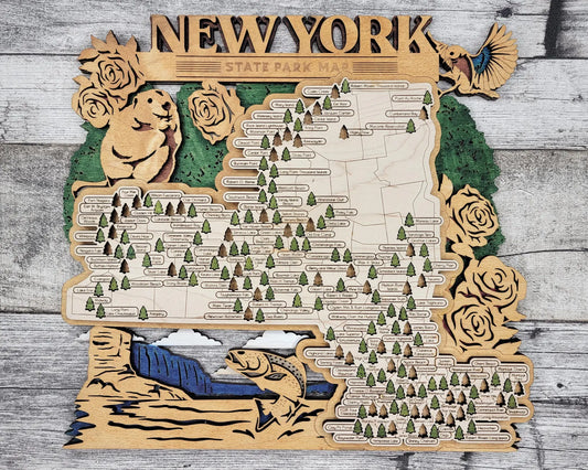 State Parks Travel Map - New York