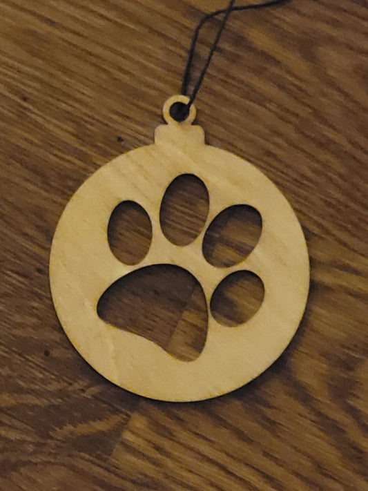 Ornament - Paw - Stained