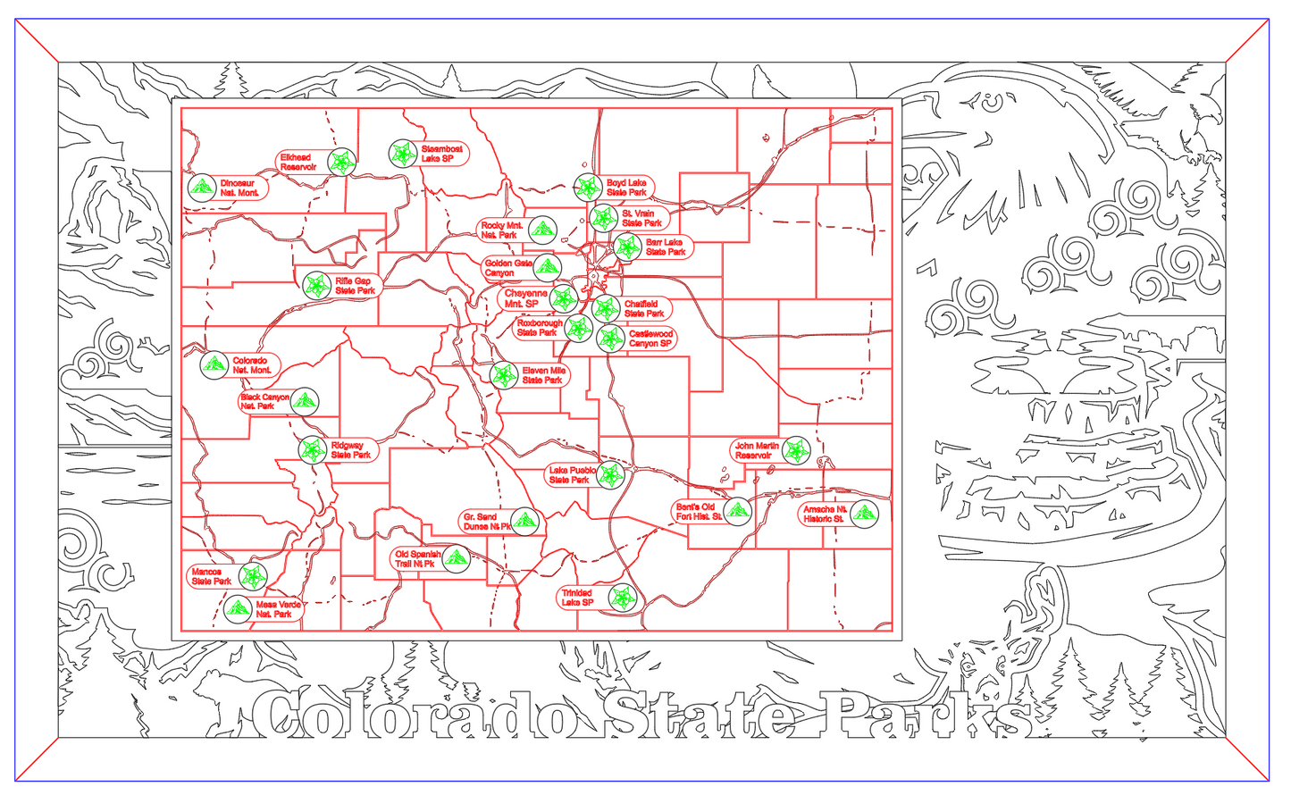 Colorado Travel Map