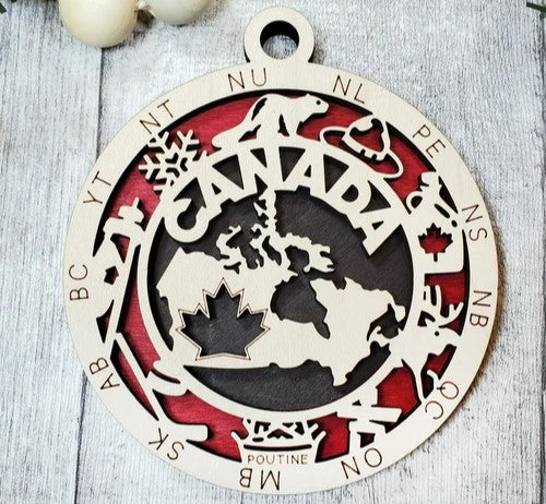 Canada Ornament - 2 Layers
