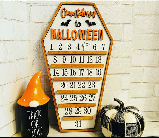 Halloween Coffin Calendar