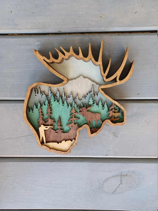 Wood Art - Moose 1
