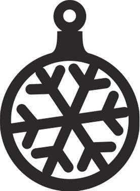 Ornament - Round 9 - Snow Flake 1 - 4"