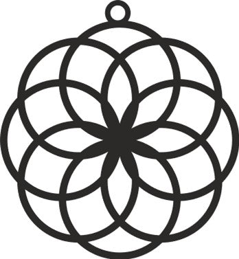 Ornament - Round 12 - Multi Circle - 4"