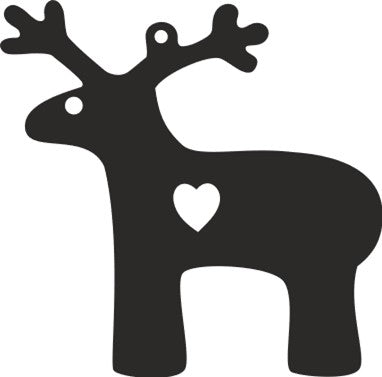 Ornament - Reindeer 6 - 4"