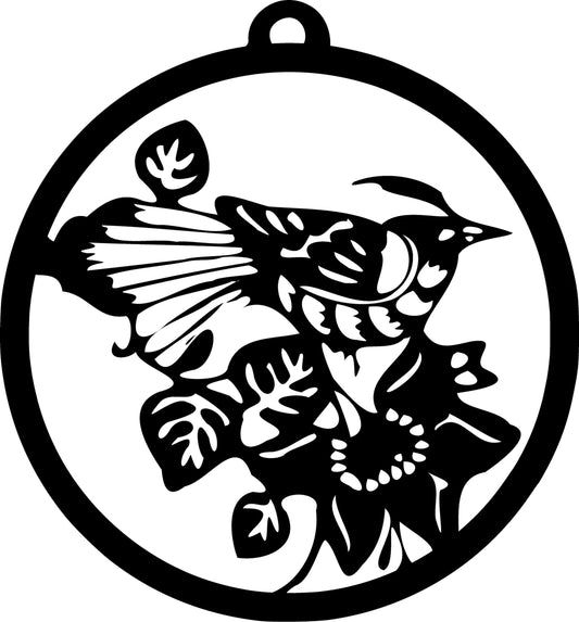 Ornament - Round 23 - Bird 1 - 4"