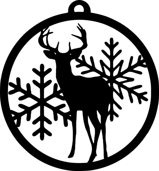 Ornament - Round 31 - Deer 2 - 4"