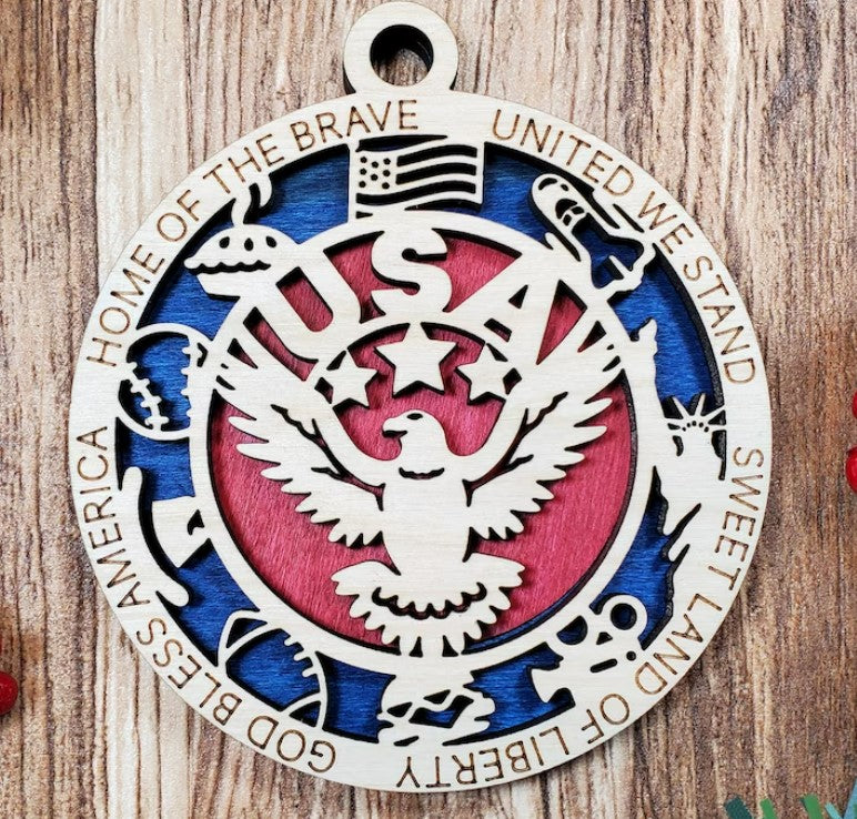 United States Ornament - 2 Layers