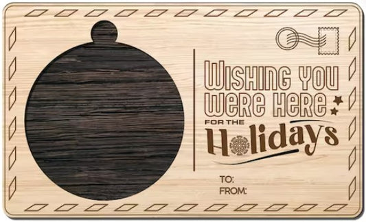 Post Card - "Wishing you were here for the Holidays"